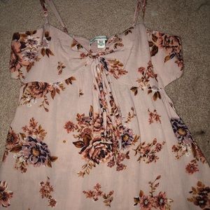 Floral American eagle tank top
